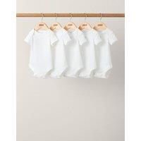 5pk Pure Cotton Slogan Bodysuits (7lbs-2 Yrs)