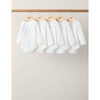 5pk Pure Cotton Bodysuits (7lbs-2 Yrs)