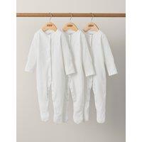 3pk Pure Cotton Sleepsuits (7lbs-2 Yrs)