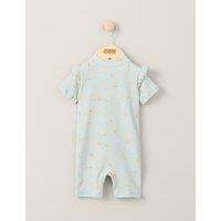 Mamas & Papas Lemon Print Textured Rashsuit (0-3 Yrs) Green