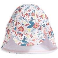 Mamas & Papas Kids' Floral Sun Hat (0-3 Yrs) Pink