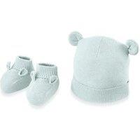 Knitted Hat and Bootie Set (7lbs-6 Mths)