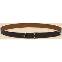 White Stuff Leather Reversible Belt Black