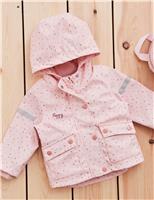 Personalised Pink Spot Print Raincoat (6 Mths-5 Yrs)
