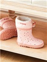 Personalised Pink Spot Wellies (4 Small-10 Small)