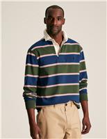 Pure Cotton Striped Long Sleeve Rugby Shirt
