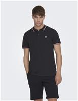 Pure Cotton Tipped Polo Shirt