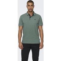 ONLY & SONS Pure Cotton Tipped Polo Shirt Green