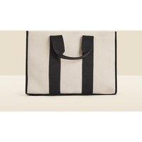 Canvas Striped Tote Bag