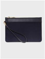 Suede Clutch Bag