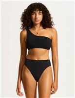 Sea Dive Textured High Leg Bikini Bottoms