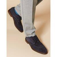 Jones Bootmaker Longwood Suede Derby Brogues Navy