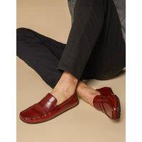 Leather Slip-On Loafers