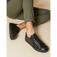 Leather Lace Up Trainers