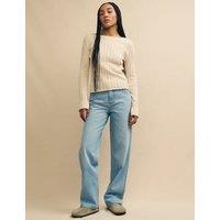 Relaxed Straight Leg Jeans