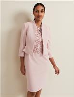 Collarless Short Jacket