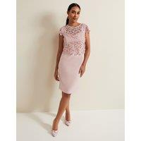 Lace Midi Column Dress