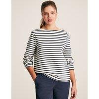 Joules Pure Cotton Striped Top Navy Mix