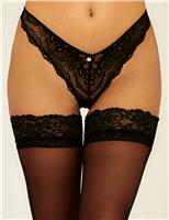 Lace Detail Hold-Ups