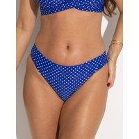 Pour Moi Sicily High Leg Bikini Bottoms Blue Mix