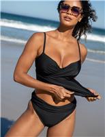 Free Spirit Wired Padded V-Neck Tankini Top