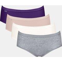 4pk Basic+ Midi Cotton Rich Knickers