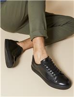 Jones Bootmaker Leather Lace Up Trainers White