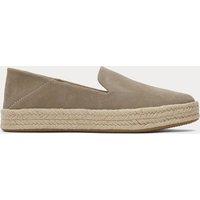 TOMS Suede Flat Espadrilles Natural