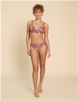 Printed Side Detail Bikini Bottoms