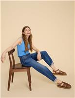 Freya Mid Rise Straight Leg Jeans
