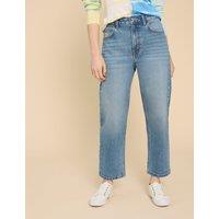 Charlie Mid Rise Straight Leg Cropped Jeans