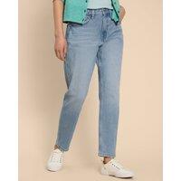 Freya Mid Rise Straight Leg Jeans