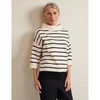 Striped Funnel Neck Jumper