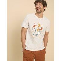 Pure Cotton Monkeys On Bike Graphic T-Shirt