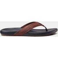 REEF Cushion Phantom 2.0 Leather Flip Flops Brown