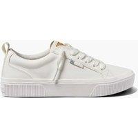REEF Lay Day Dawn Leather Metallic Trainers White