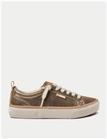 Lay Day Dawn Leather Metallic Trainers