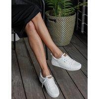 Lay Day Dawn Leather Metallic Trainers