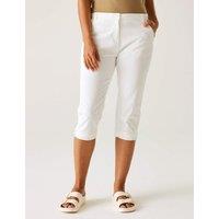 Regatta Bayletta Cotton Rich Casual Capri Shorts White
