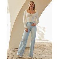 High Waisted Wide Leg Jeans