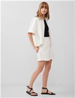 French Connection Denim High Waisted Short Cream