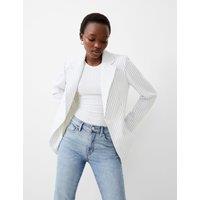 Pinstripe Single Breasted Blazer