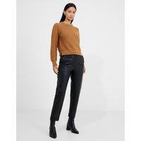 Leather Tapered Ankle Grazer Trousers