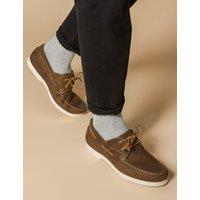 Jones Bootmaker Leather Boat Shoes Tan