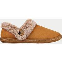 Skechers Cosy Campfire Fresh Wide Fit Toast Slippers Brown