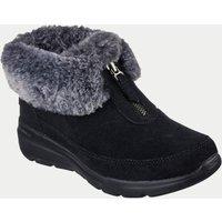 Suede Faux Fur Trim Winter Boots