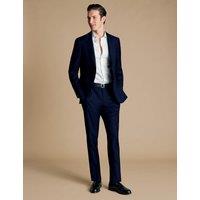 Charles Tyrwhitt Slim Fit Wool Rich Suit Trousers Dark Navy