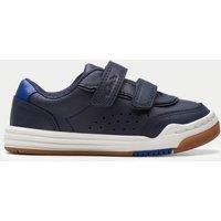 Kids Leather Riptape Trainers (4 Small - 6.5 Small)