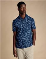 Charles Tyrwhitt Cotton Rich Floral Polo Shirt Blue Mix