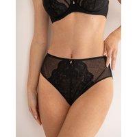 Milan Mesh & Lace High Waisted Briefs